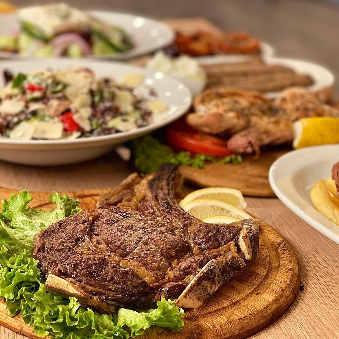 A spread of dishes - To Afthentiko of Elefsina